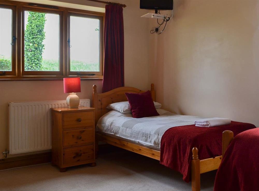 Charming twin bedded room at The Old Sawmill in Bucknell, Shropshire