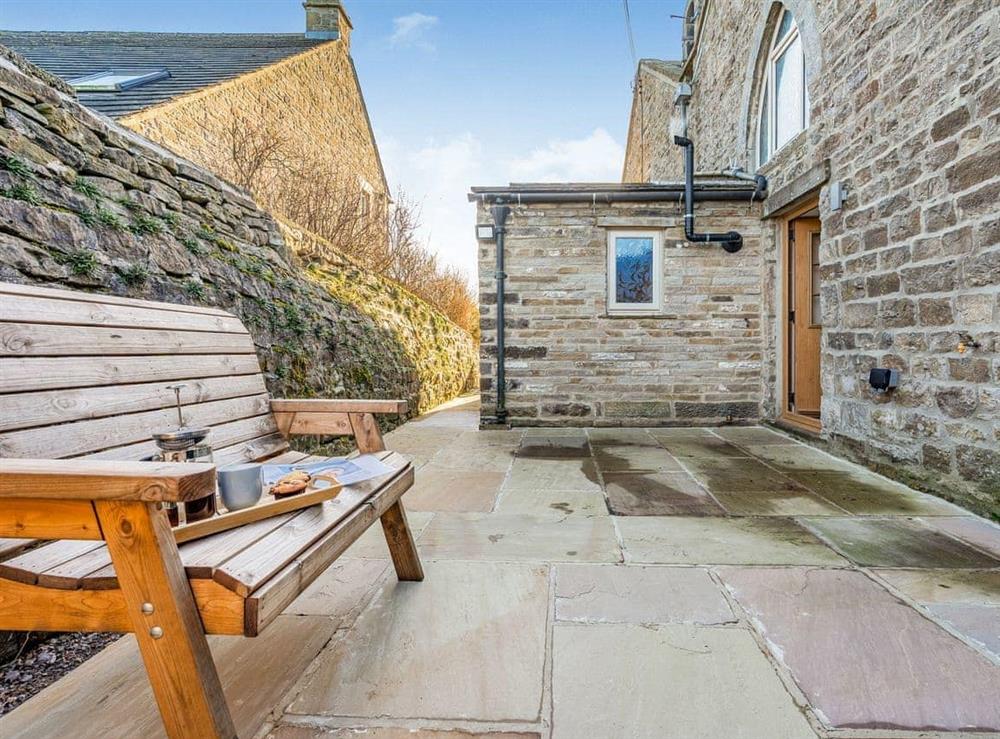Patio at The Old School in Carlton-in-Coverdale, near Leyburn, North Yorkshire
