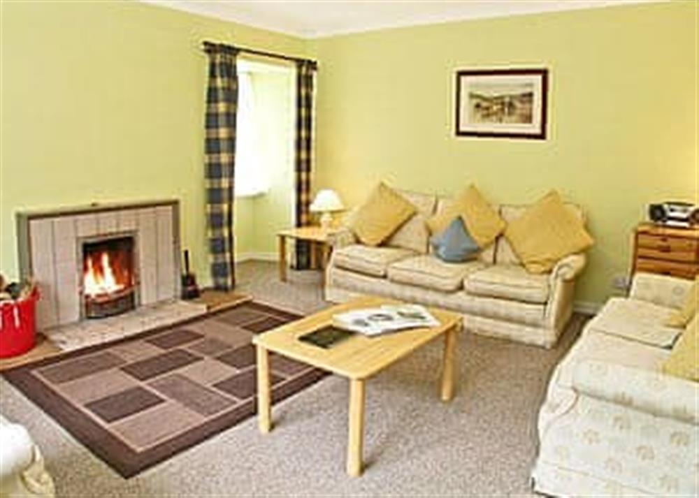 Living room at The Old School House in Braemar, Aberdeenshire