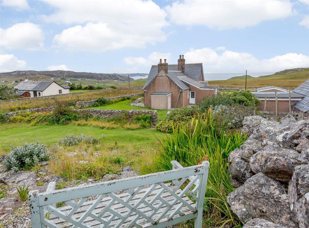 Garden and grounds at The Old School House in Lairg, Sutherland
