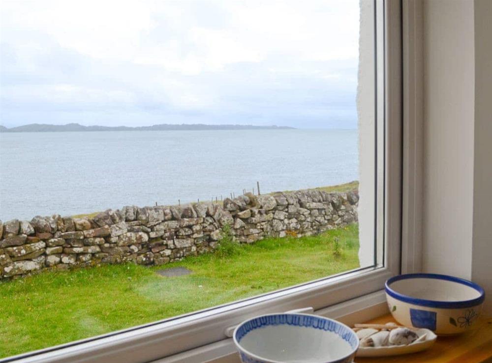 Fantastic views from the kitchen at The Old School House in Lonbain, by Applecross, Wester Ross., Ross-Shire