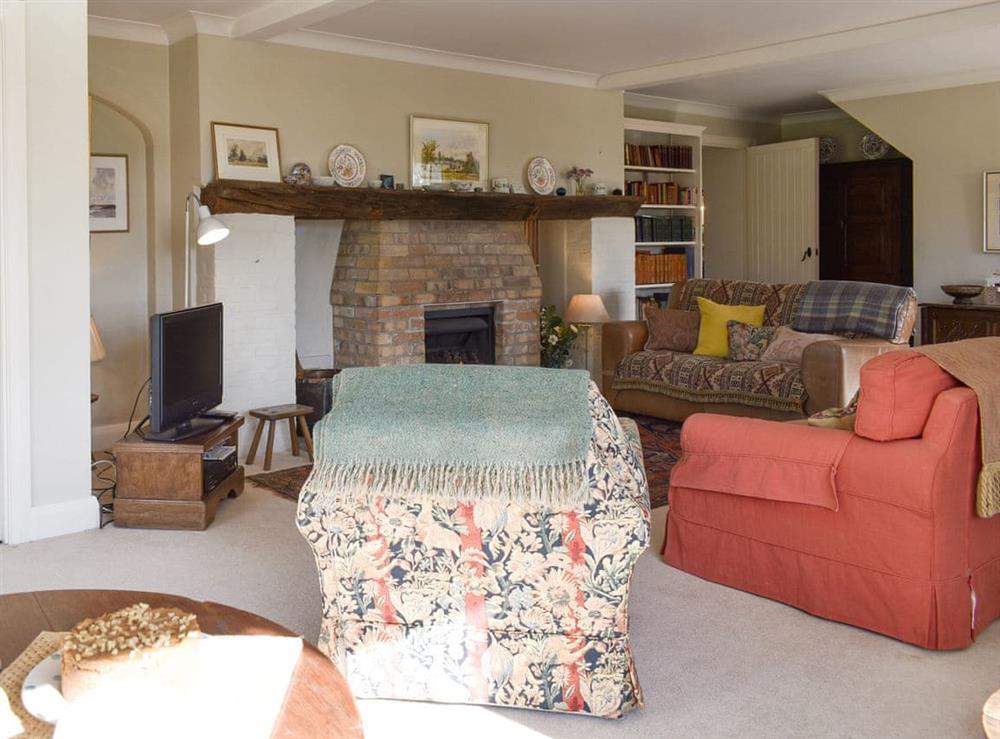 Well-furnished living area at The Old School House in Lower Bockhampton, near Dorchester, Dorset
