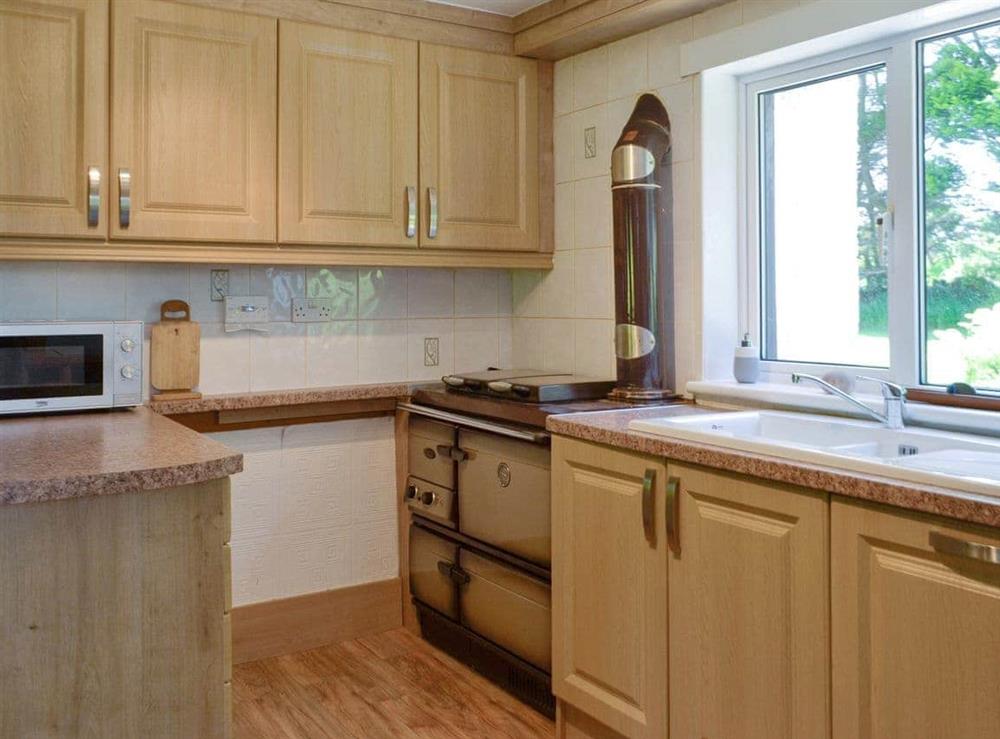 Well-equipped fitted kitchen at The Old School House in Portpatrick, near Stranraer, Wigtownshire