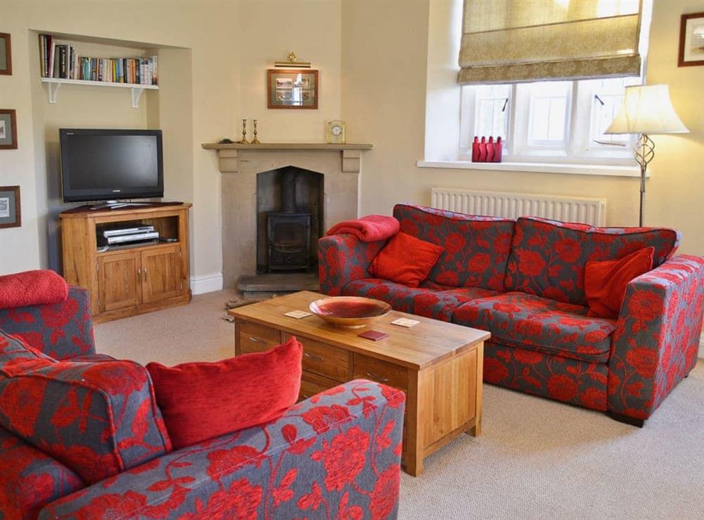 Living room at The Old School House in Tideswell, Derbyshire