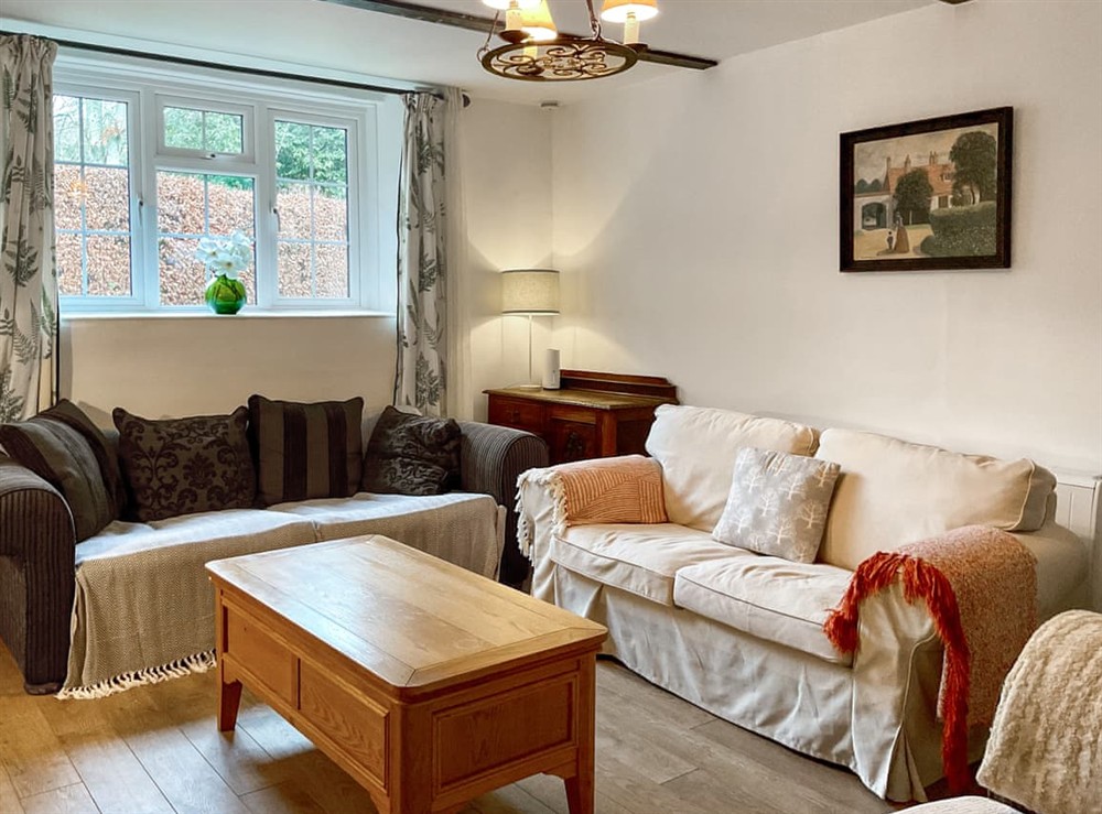 Living area at The Old School in Ibberton, near Blandford Forum, Dorset