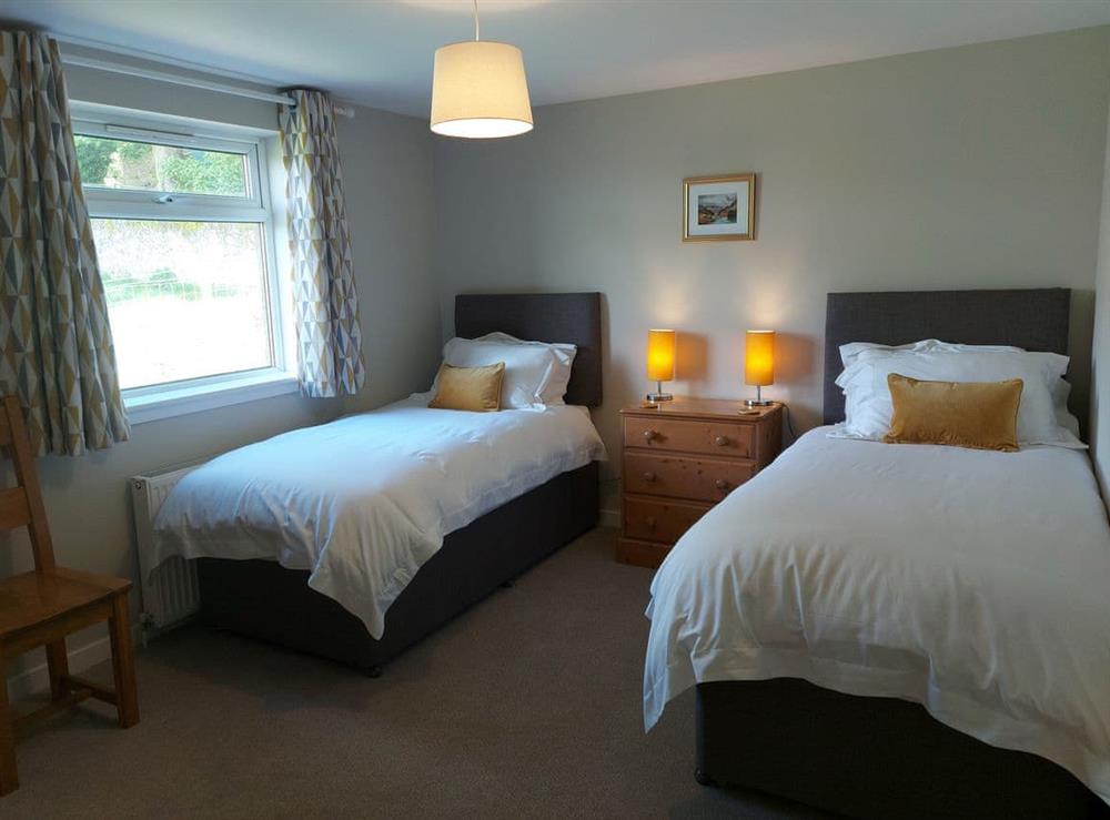 Twin bedroom at The Old Shepherds Cottage in Ladybank nr Cupar, Fife