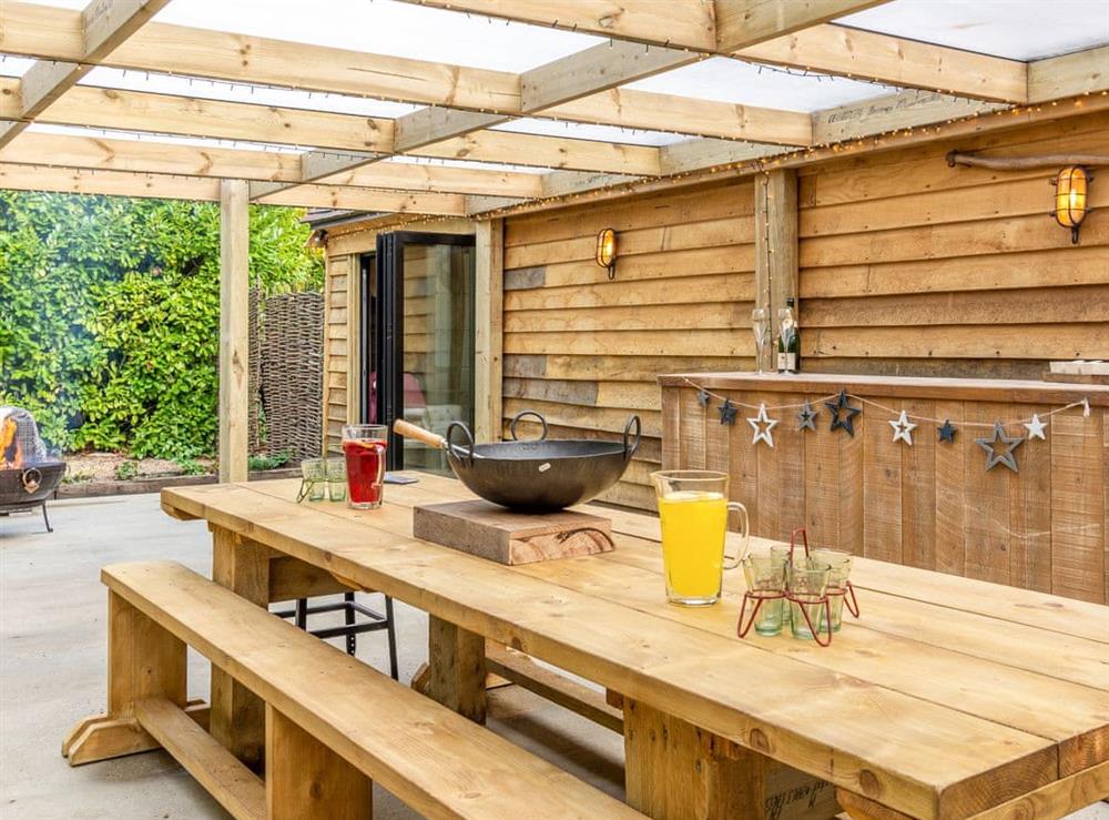 Outdoor eating area (photo 3) at The Old Shire Barn in Norton, near Faversham, Hampshire