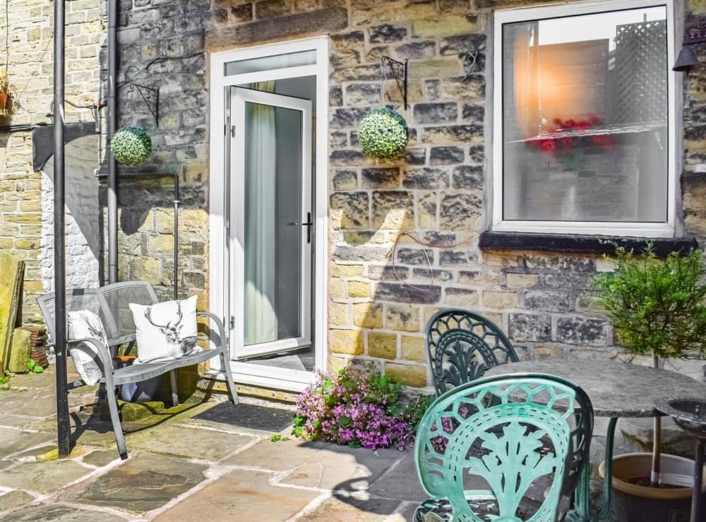 Patio at The Old Shop in Bollington, Macclesfield, Cheshire