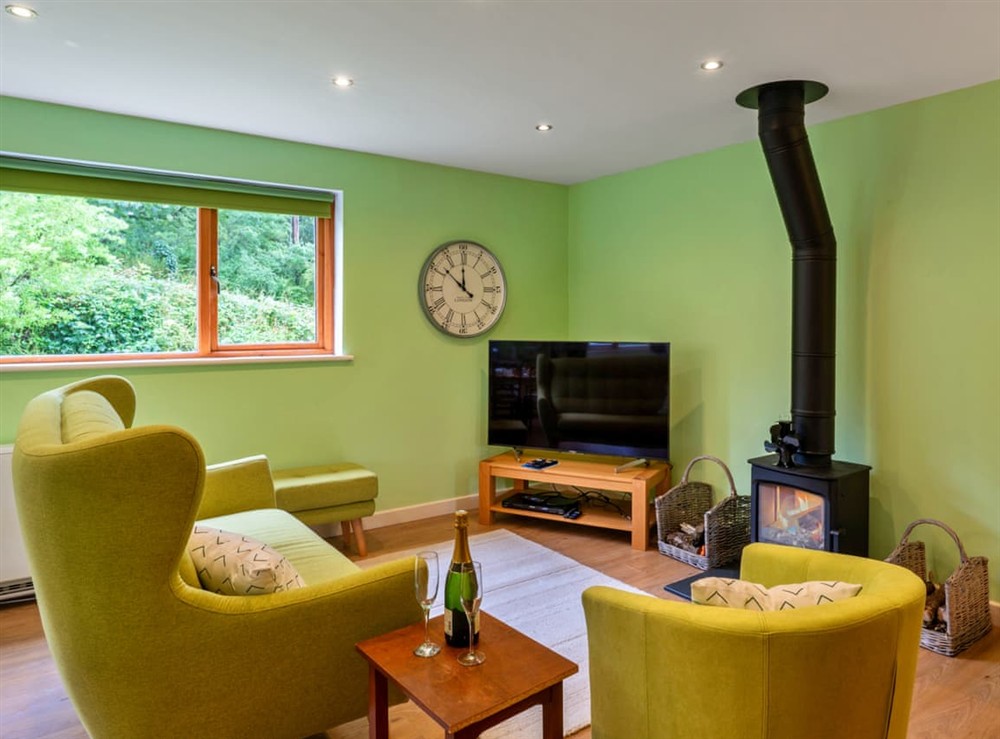 Living area at The Old Smiddy in Boscastle, Cornwall