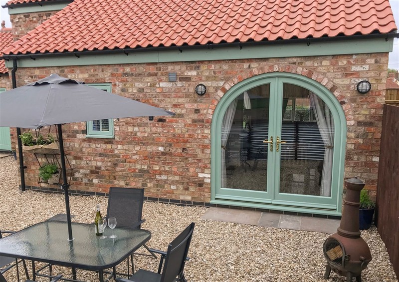 Outside The Old Smithy at The Old Smithy, Belchford near Horncastle