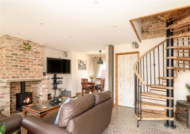 Relax in the living area at The Old Smithy, Belchford near Horncastle