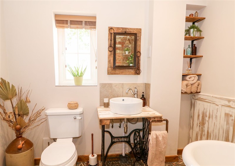This is the bathroom at The Old Smithy, Belchford near Horncastle