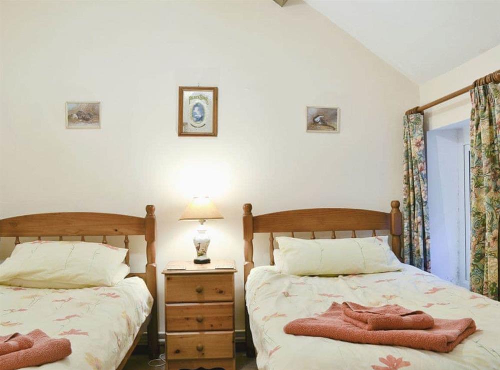 Twin bedroom at The Old Smithy in Llandadarn Fynydd, near Llandrindod, Powys