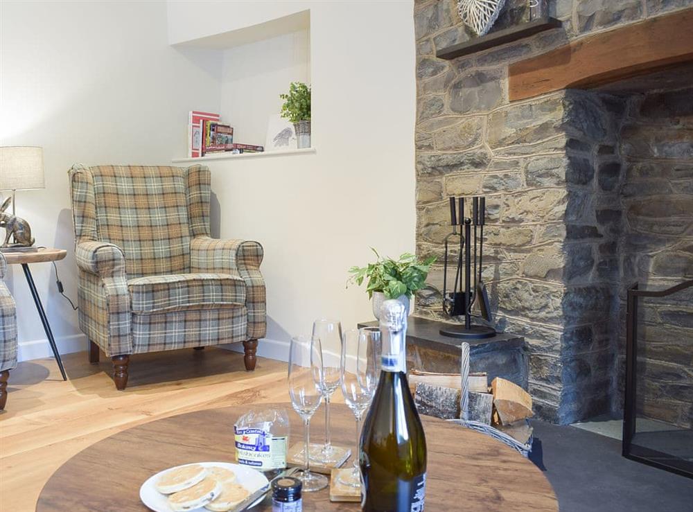 Living room at The Old Smithy in Llangunllo, Powys