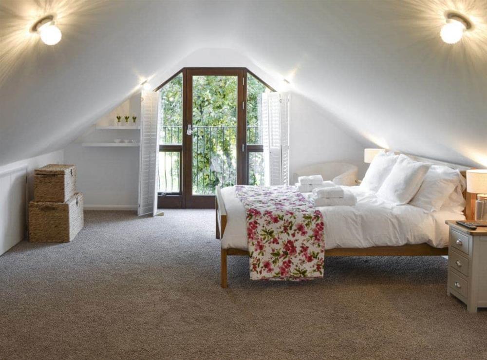 Large master bedroom at The Old Smithy in Penelewey, near Truro, Cornwall