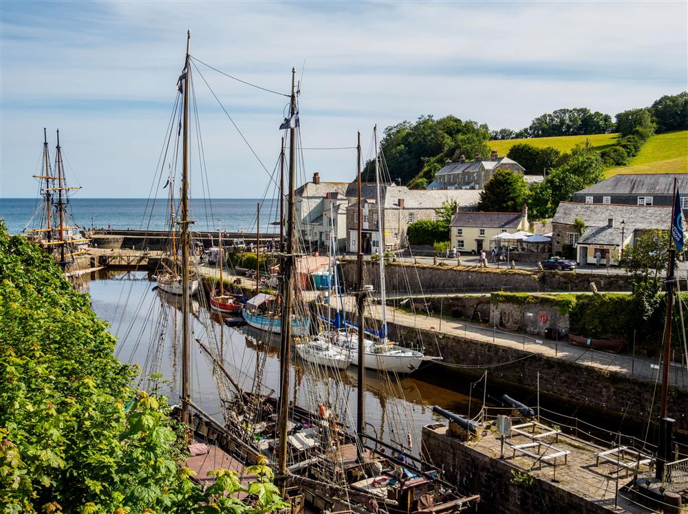 The iconic harbour with its Tall Ships and fascinating history  at The Old Smoke House, St Austell 