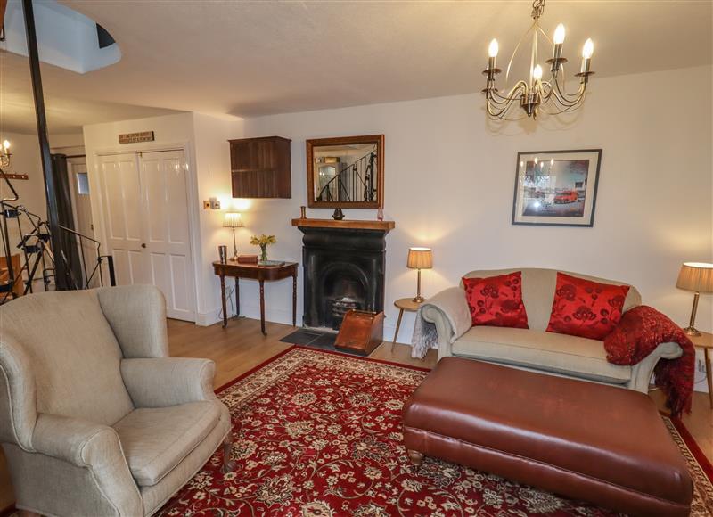 The living room at The Old Sorting Office, Hawarden