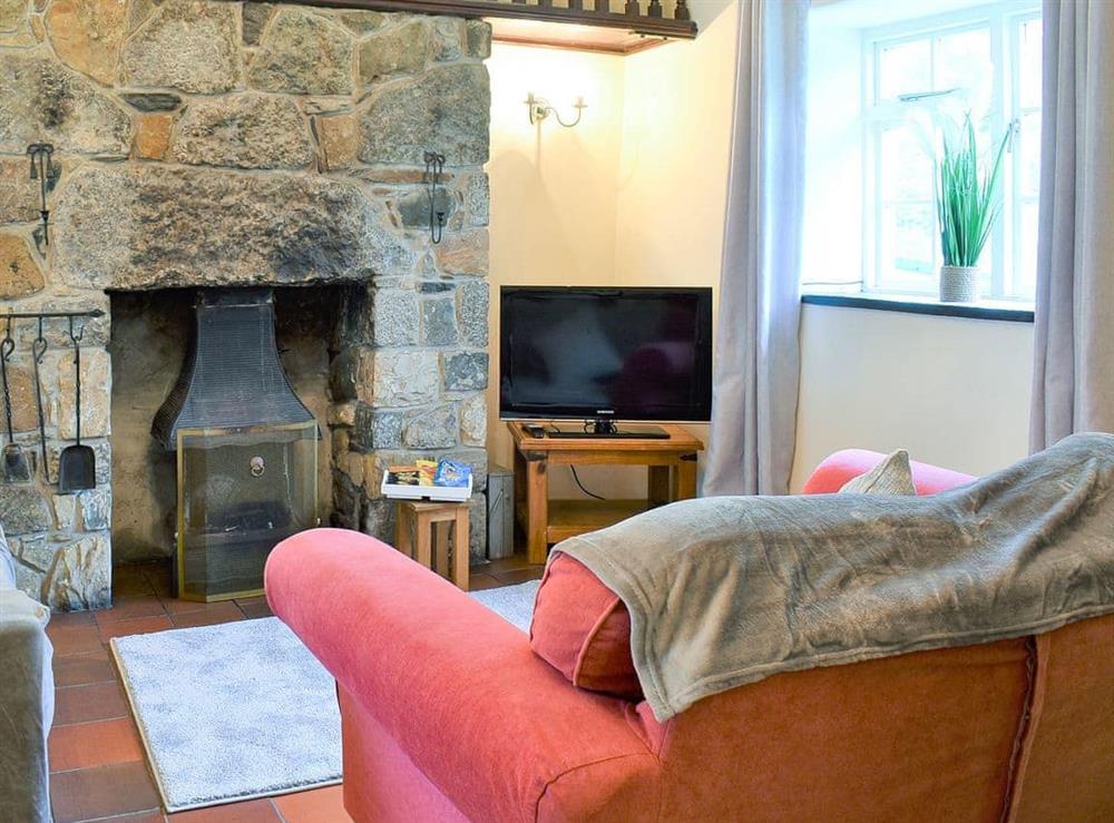 Living room at The Old Stable in Bethel, near Snowdon, Gwynedd