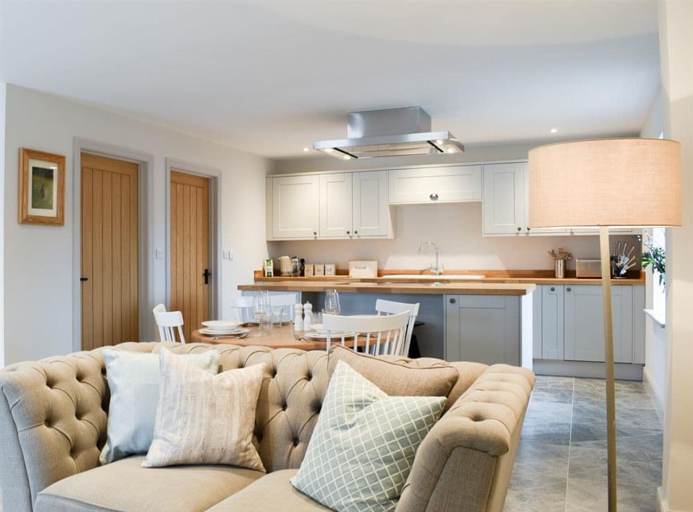 Open plan living space at The Old Stables 3 in Winterslow, near Salisbury, Wiltshire