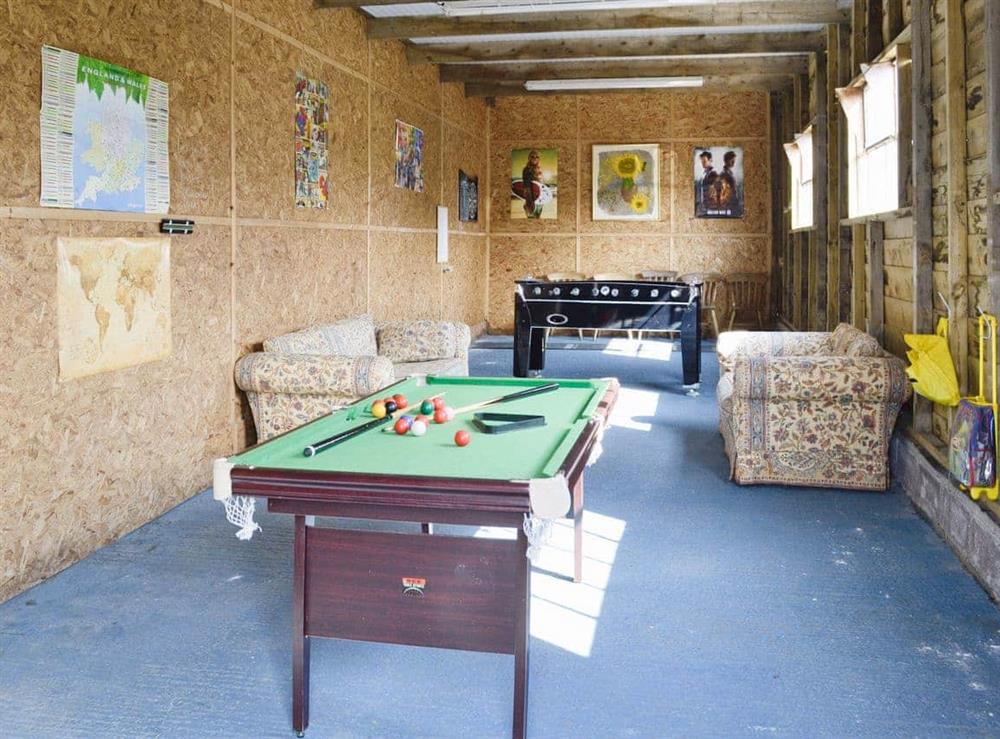 Games room at The Old Stables in Leigh, Sherborne, Dorset., Great Britain