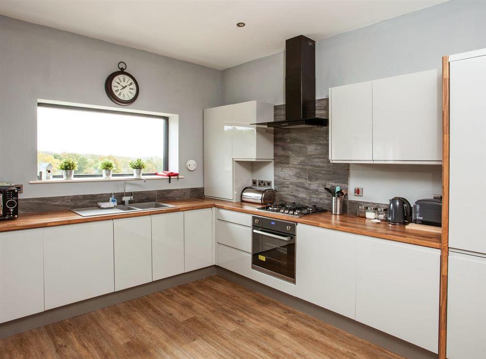 Stylish modern kitchen area at Number 3, 