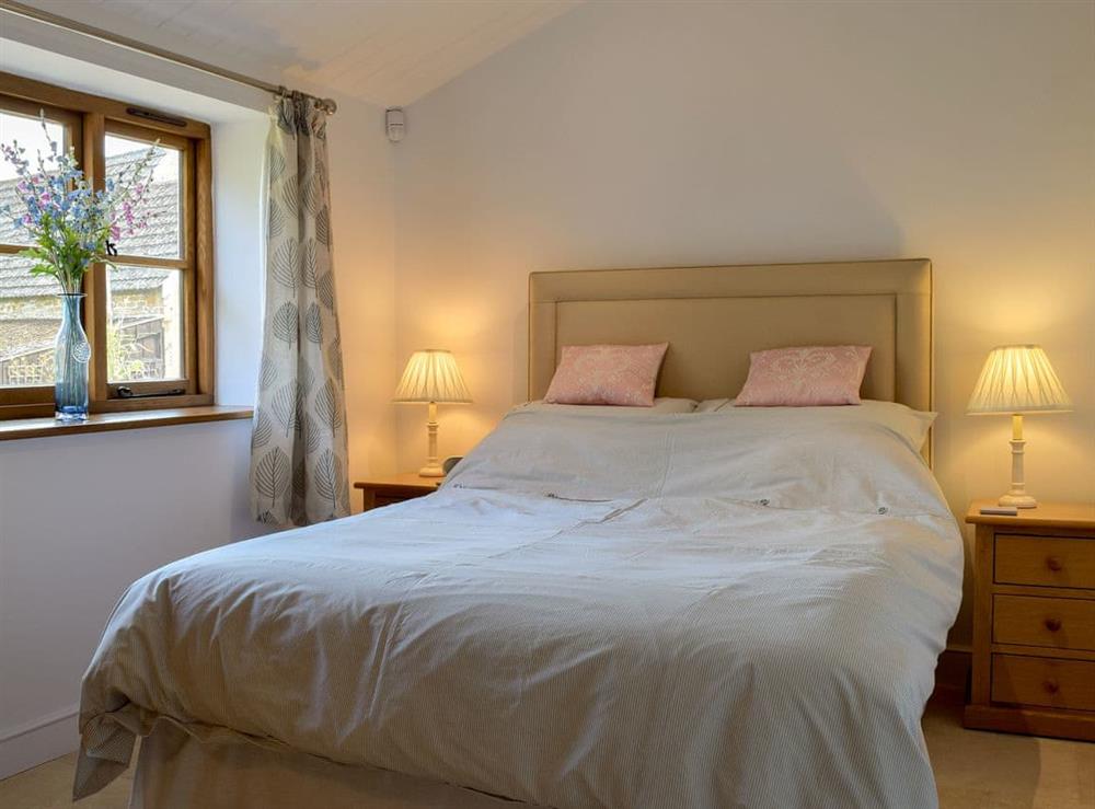 Comfortable double bedroom at The Old Stables in Swerford, near Chipping Norton, Oxfordshire
