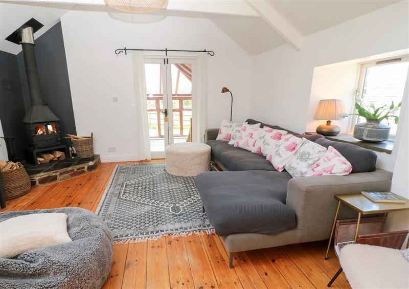 Enjoy the living room at The Old Stables, Watergate Bay
