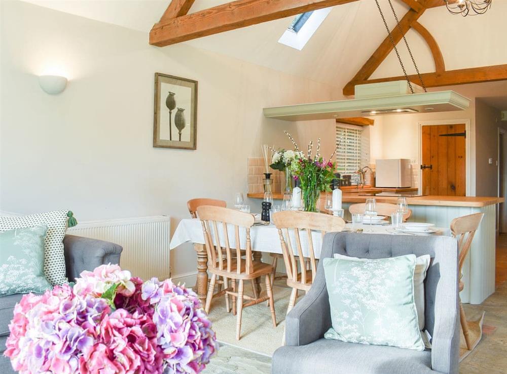 Open plan living space at The Old Stables in Winterslow, near Salisbury, Wiltshire