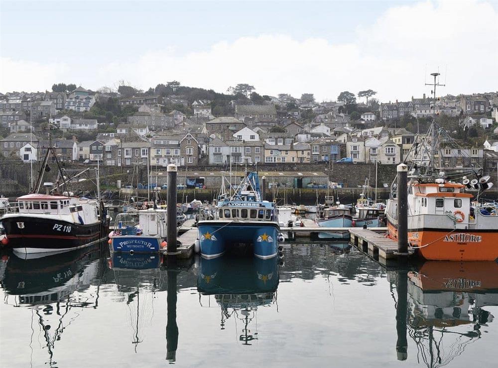 Newlyn Harbour at The Old Stores in Mousehole, near Penzance, Cornwall