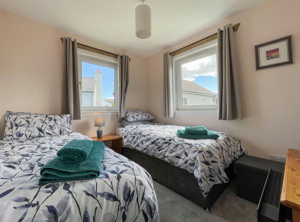 Twin bedroom at The Old Surgery in Kinlochbervie, near Lochinver, Sutherland