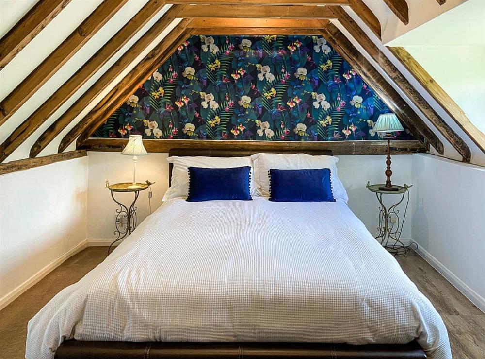 Double bedroom at The Old Thatched Cottage in St Michaels, near Tenterden, Kent