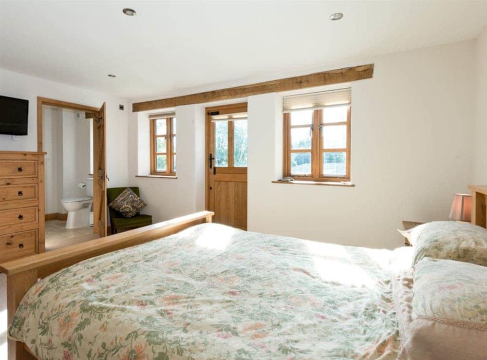 Double bedroom at The Old Tithe Barn in Litton Cheney, near Dorchester, Dorset