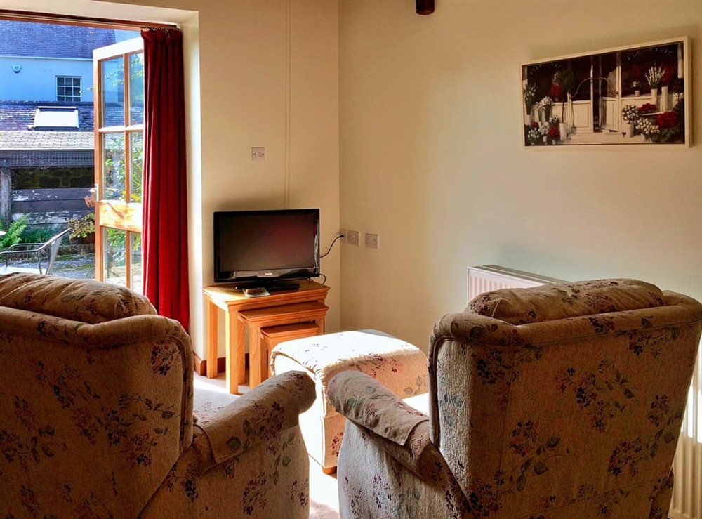 Living area at The Old Toll House Little Dunley in Bovey Tracey, Devon