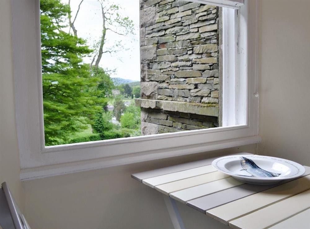 Charming dining area with view at The Old Vicarage in Far Sawrey, near Hawkshead, Cumbria