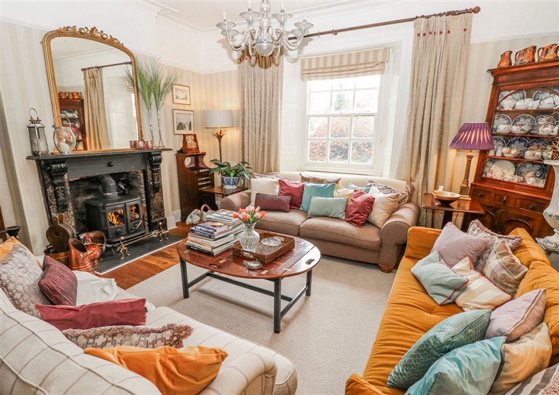 Relax in the living area at The Old Vicarage, Laugharne