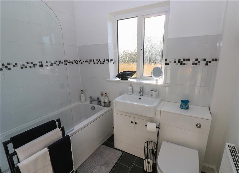 This is the bathroom at The Old Well Bungalow - Ty Mawr Farm, Cardiff
