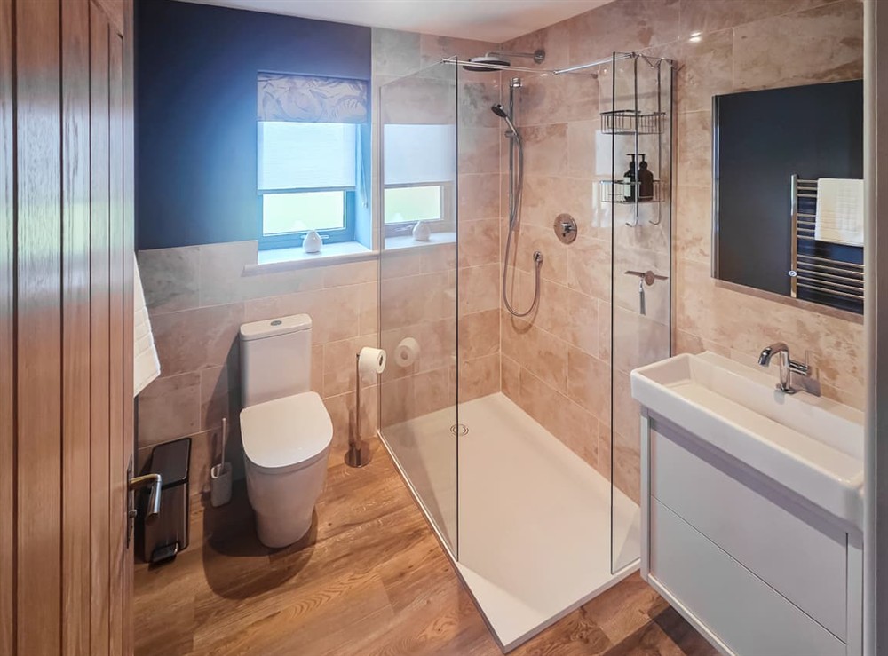 Bathroom at The Old Woodshed in Congerstone, Leicestershire