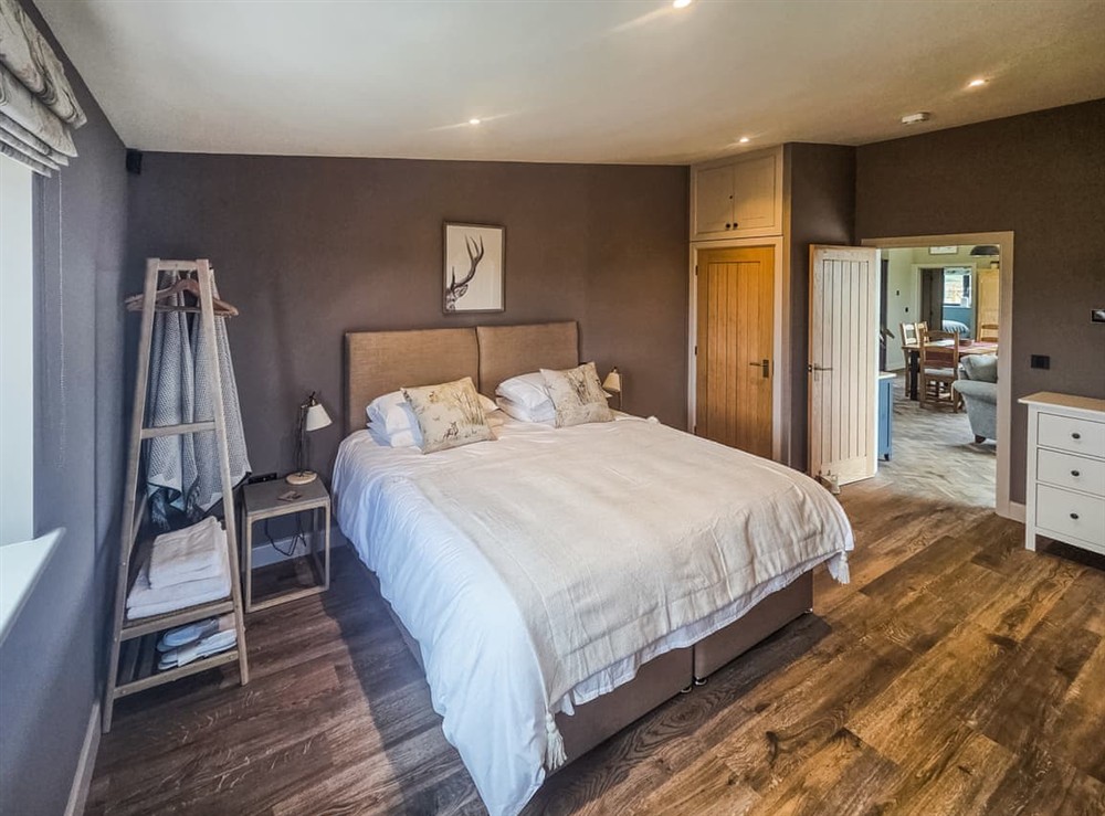 Double bedroom at The Old Woodshed in Congerstone, Leicestershire