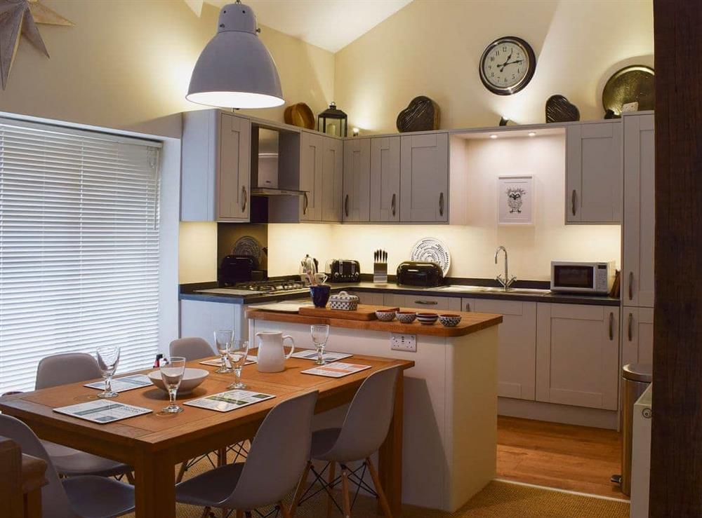 Excellent kitchen and dining area at The Old Woodyard in Kendal, Cumbria