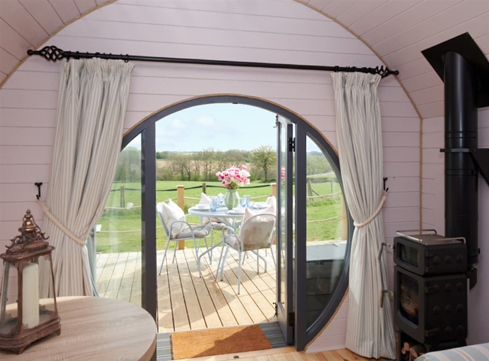 Living area at The Old Workshop Barn in Banbury, Oxfordshire