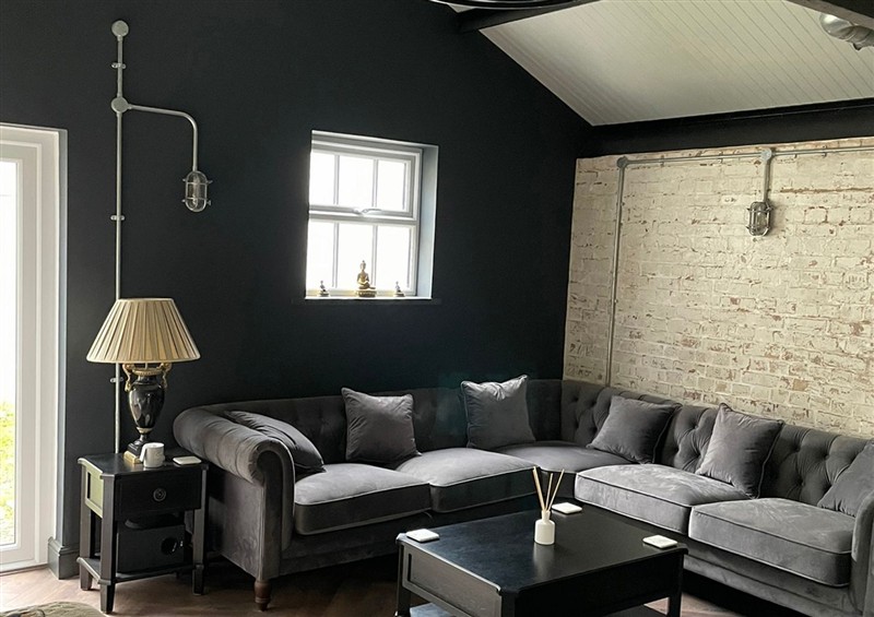 The living room at The Old Workshop, Wormshill near Harrietsham