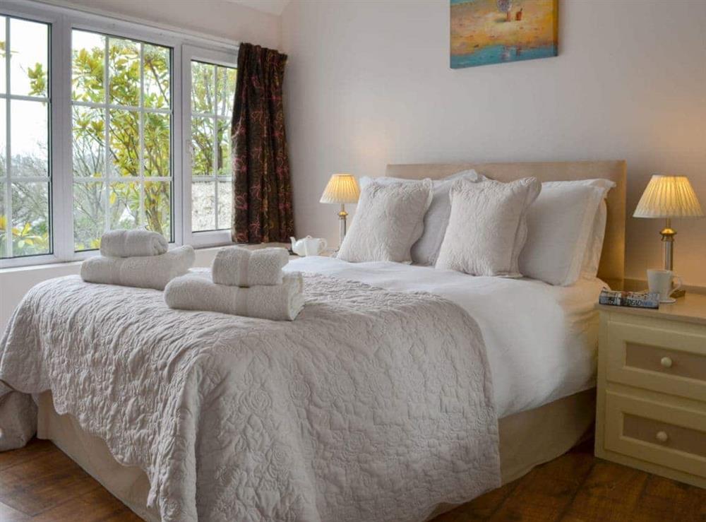 Comfortable double bedroom at The Orangery in Bideford, Devon