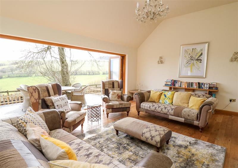 The living room at The Orchard, Llangunllo near Knighton
