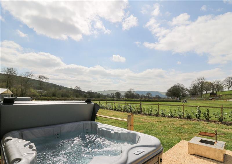 Spend some time in the hot tub at The Otter, Nantmel near Rhayader