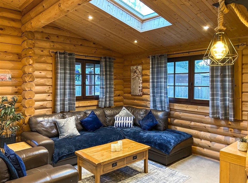 Living area at The Outback in Felmoor Holiday Park, Northumberland