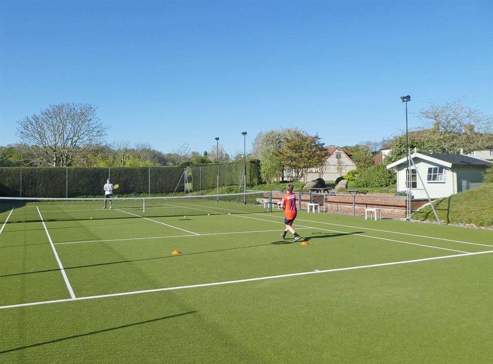 All weather Tennis court available for use at request at The Owl House in Bishops Waltham, Hampshire