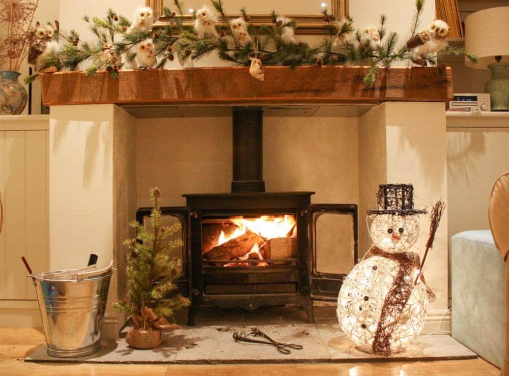Cosy living room decorated for Christmas (photo 2) at The Owl House in Bishops Waltham, Hampshire