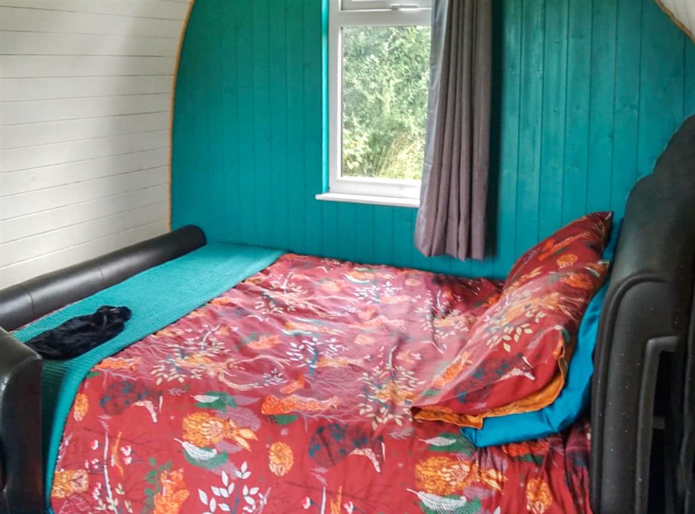 Double bedroom at The Owl Pod in Welshpool, Powys