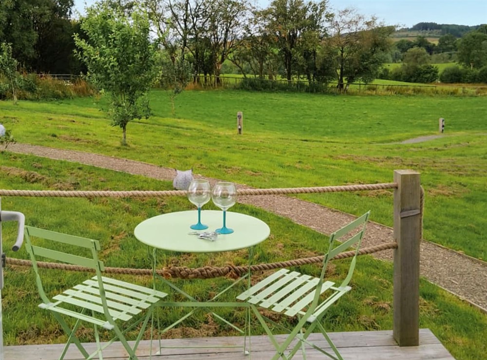 Outdoor at The Owl Pod in Welshpool, Powys