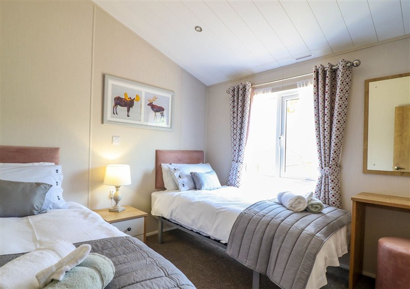 One of the 2 bedrooms at The Owlet, Dolwen near Llanidloes